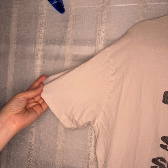 Abercrombie & Fitch Spice Girls Graphic Tee Women S Cream Excellent Oversized - Picture 6 of 6